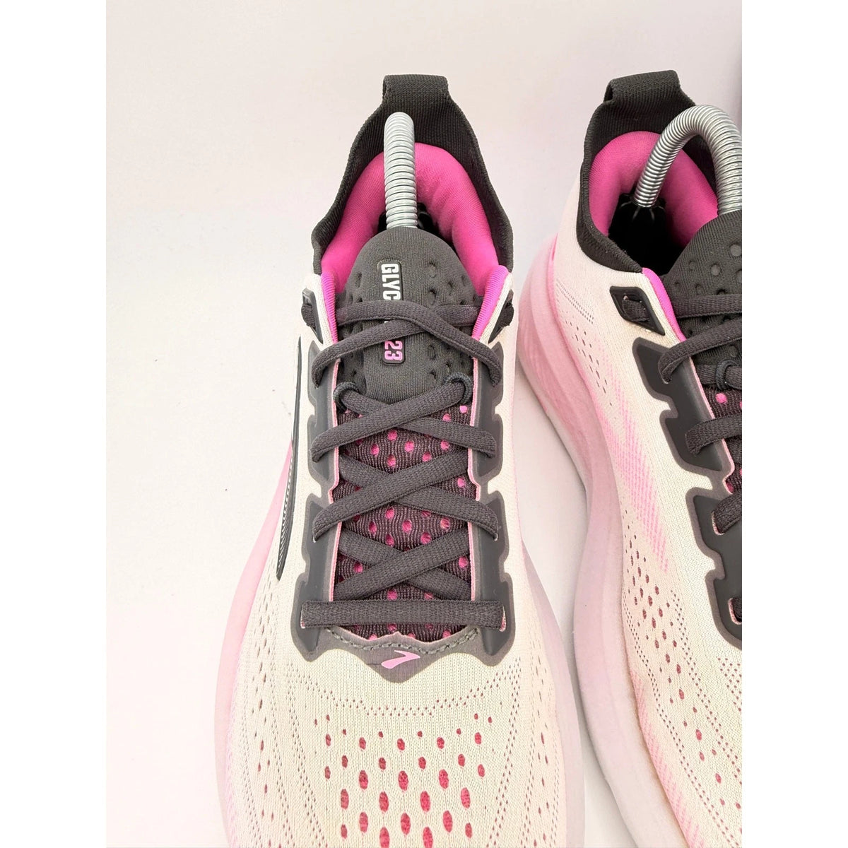 Brooks Glycerin 23 Womens Running Shoes UK 7 White Pink Black, photo 4