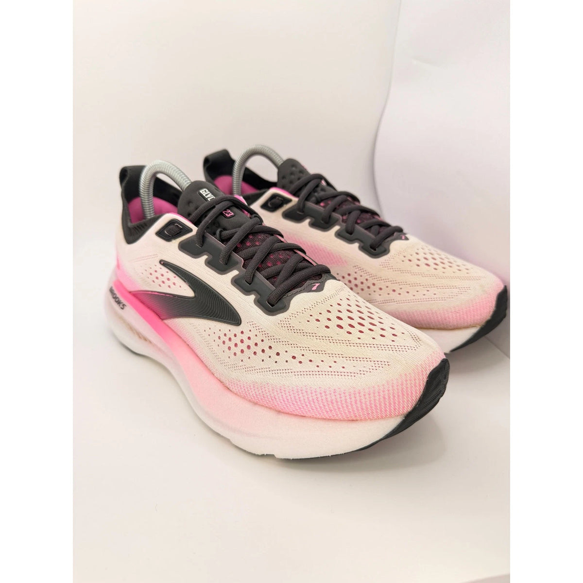 Brooks Glycerin 23 Womens Running Shoes UK 7 White Pink Black, photo 5
