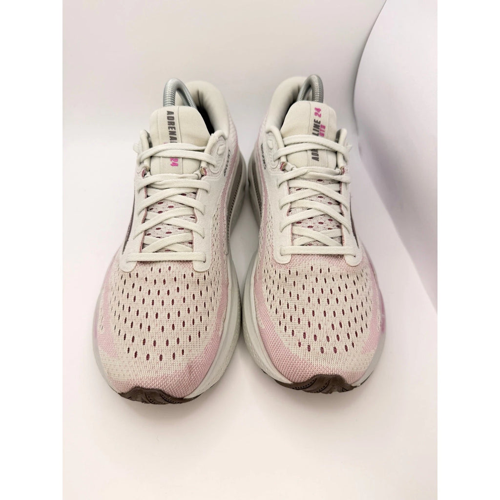 Brooks Adrenaline GTS 24 Womens Running Shoes UK 8.5 Oyster Grey Pink, photo 3