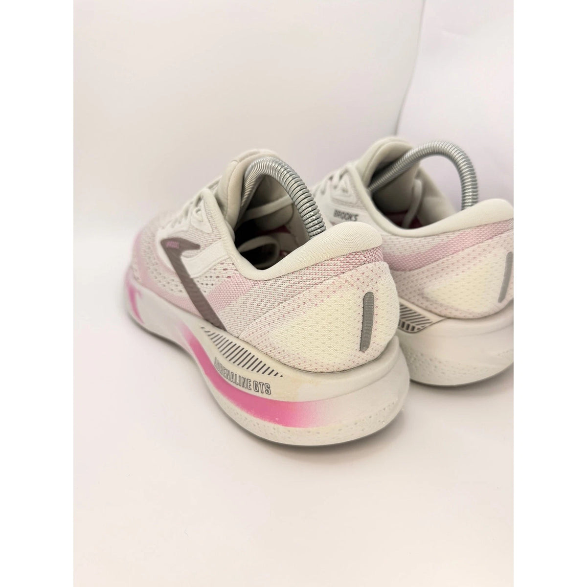 Brooks Adrenaline GTS 24 Womens Running Shoes UK 8.5 Oyster Grey Pink, photo 11