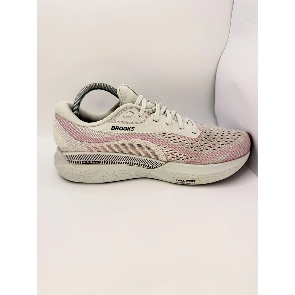 Brooks Adrenaline GTS 24 Womens Running Shoes UK 8.5 Oyster Grey Pink, photo 14