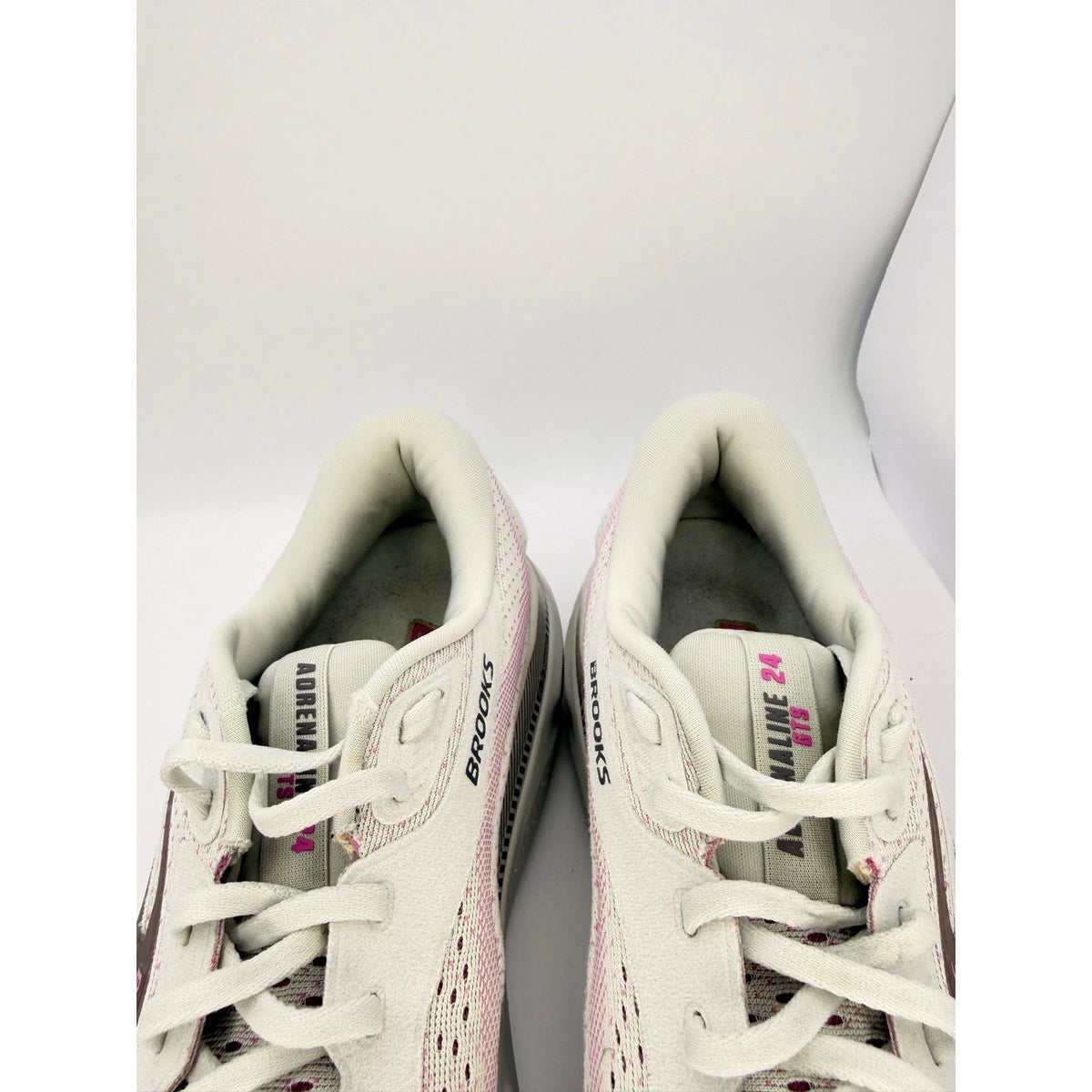 Brooks Adrenaline GTS 24 Womens Running Shoes UK 8.5 Oyster Grey Pink, photo 15