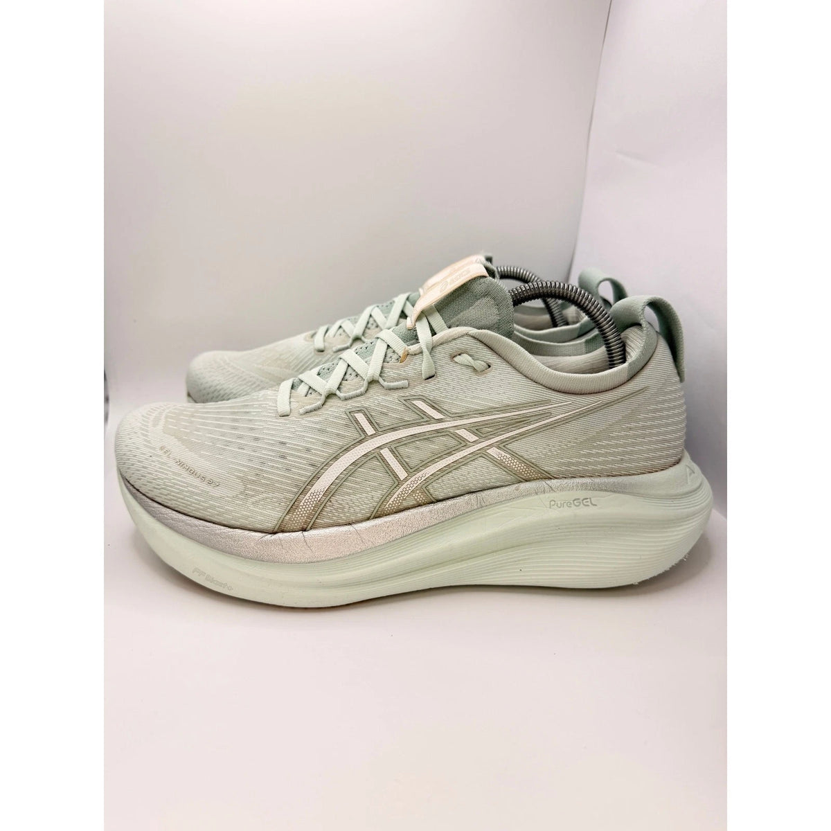 ASICS Gel-Nimbus 27 Mens Running Shoes Trainers Mint Green UK 9.5 EU 44.5 — photo 9