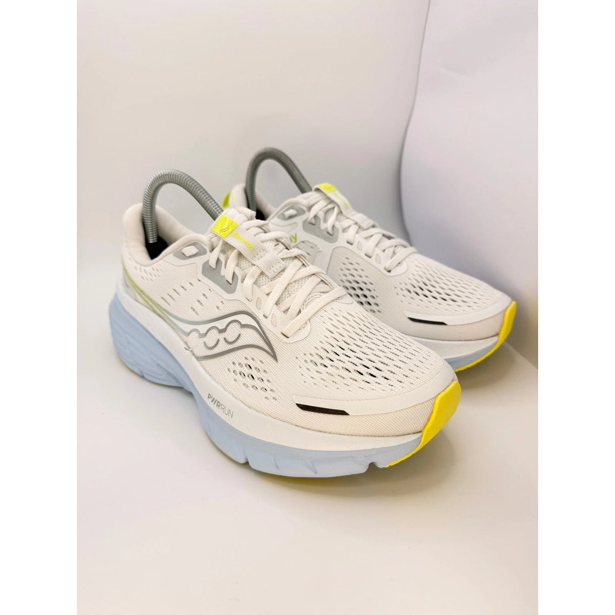 Saucony Guide 18 Womens Stability Running Shoes UK 6.5 White Blue Yellow — photo 5