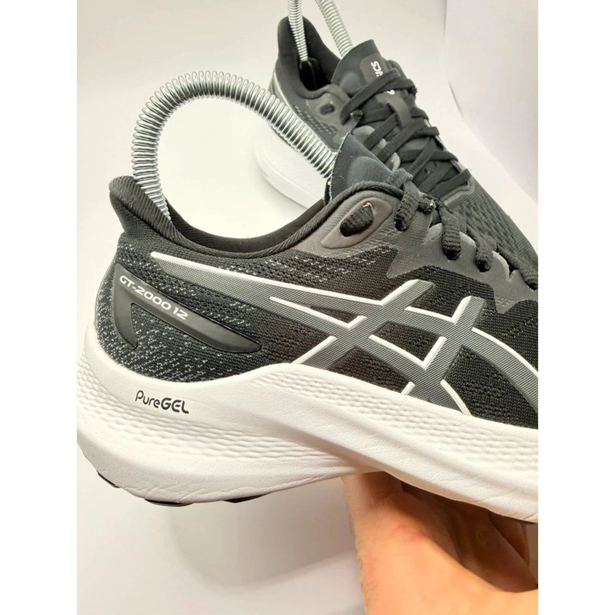 Asics GT-2000 12 Stability Running Shoes UK 3.5 Black White — photo 13