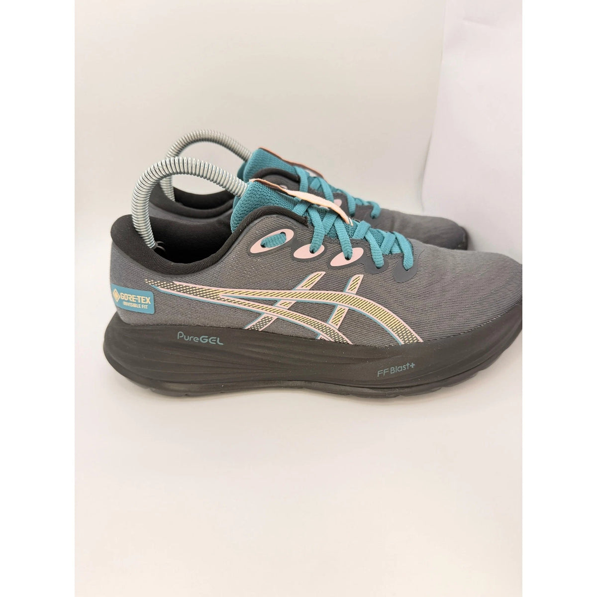 ASICS Gel-Cumulus 27 GTX Womens UK 6 Gore-Tex Running Shoes Grey Green — photo 6