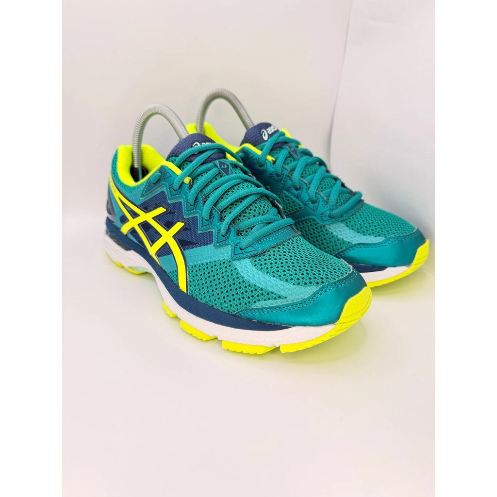 ASICS GT-2000 Womens UK 6.5 Teal Navy Yellow Running Shoes — photo 4