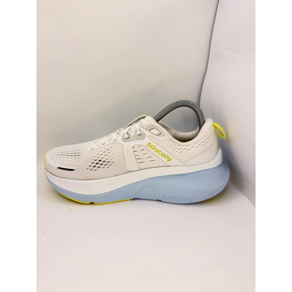 Saucony Guide 18 Womens Stability Running Shoes UK 6.5 White Blue Yellow — photo 11