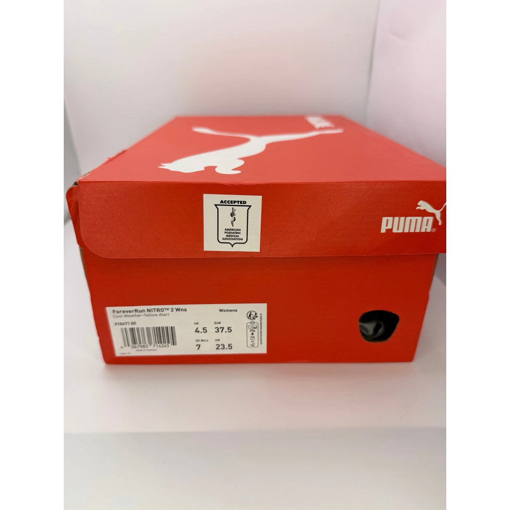 Puma ForeverRun Nitro 2 Womens UK 4.5 Running Shoes Grey Yellow New In Box — photo 15