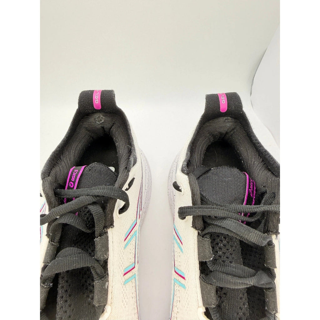 ASICS Gel Nimbus 26 Womens UK 7 Running Shoes White & Black Gym Trainers — photo 13