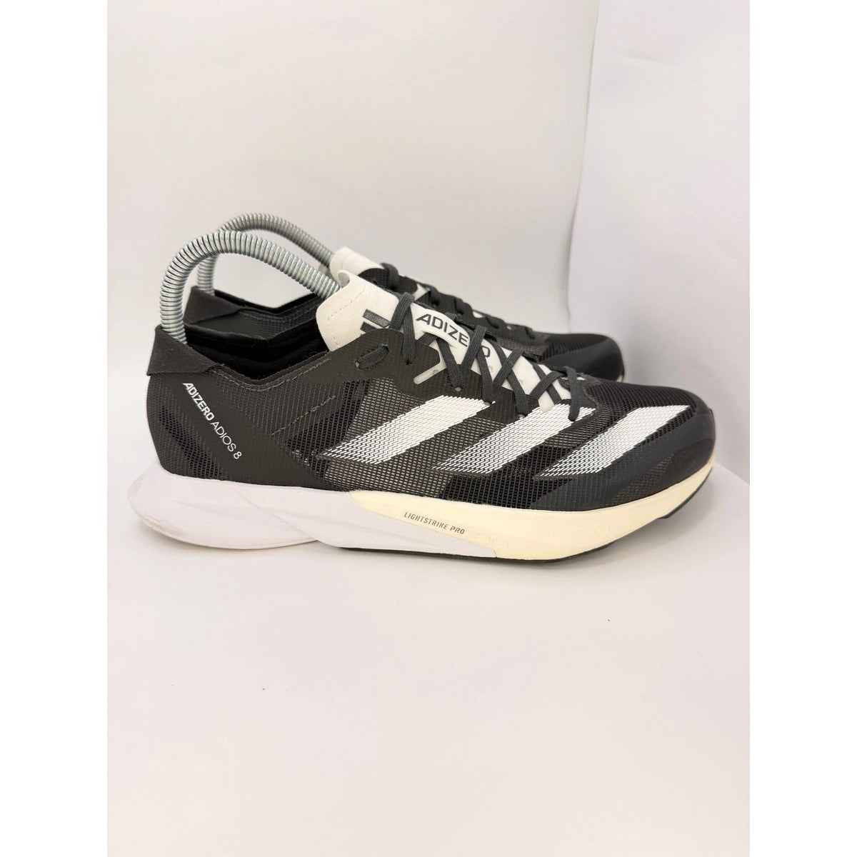 Adidas Adizero Adios 8 Womens Black White Running Shoes Gym Trainers UK 6 — photo 6