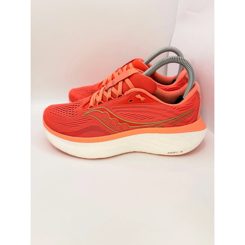 Saucony Ride 18 Womens UK 5 Coral Neutral Running Shoes Trainers — photo 10