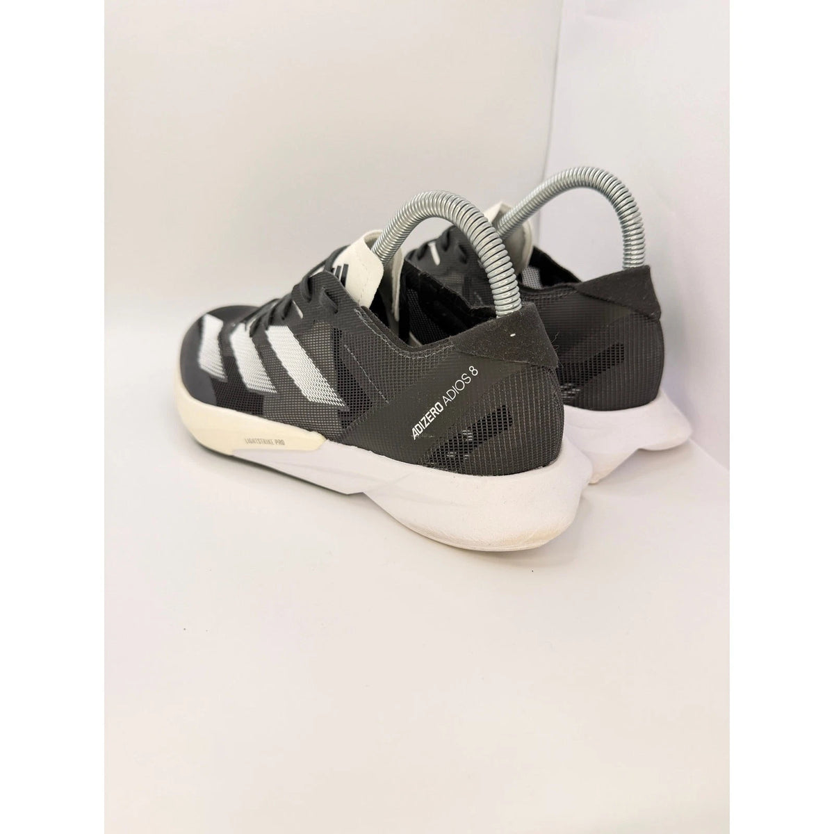 Adidas Adizero Adios 8 Womens Black White Running Shoes Gym Trainers UK 6 — photo 11
