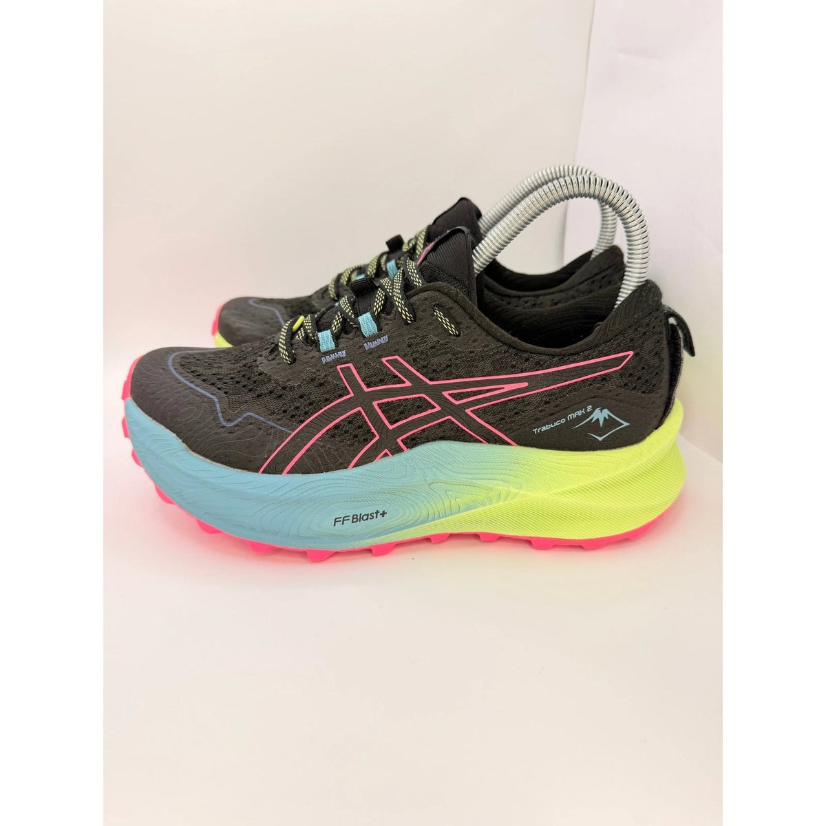 ASICS Trabuco Max 2 Womens UK 5 Black Pink Trail Running Shoes — photo 9