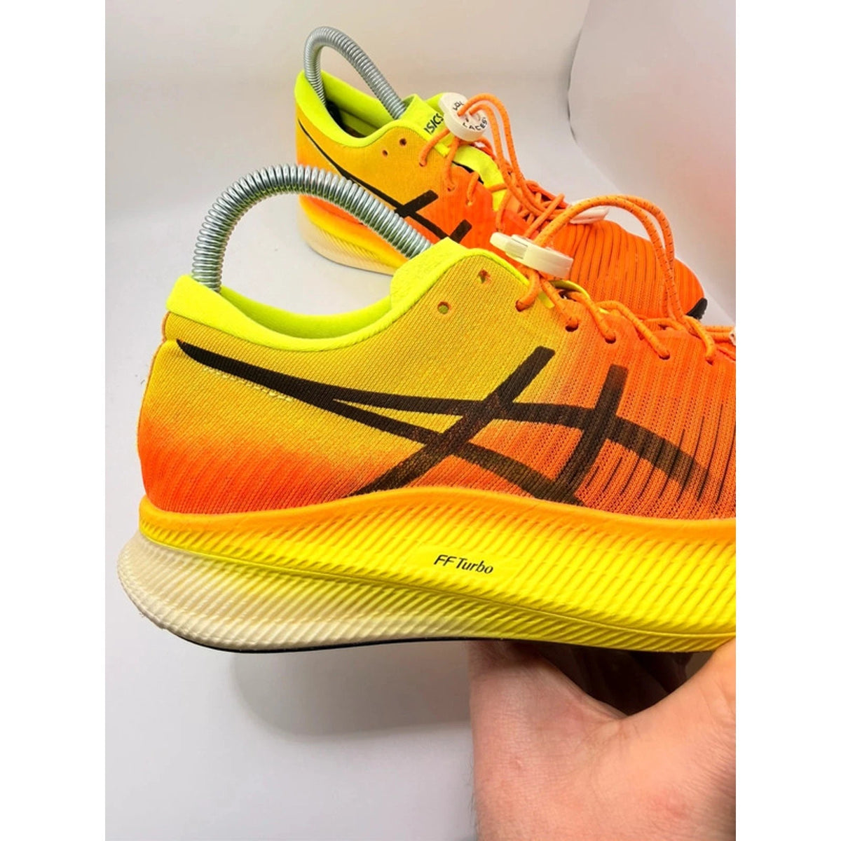 ASICS Metaspeed Sky Carbon Racing Shoes Orange Yellow Size UK 7 — photo 13