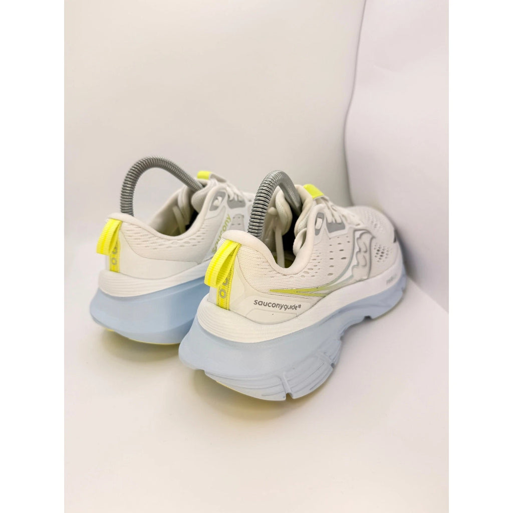 Saucony Guide 18 Womens Stability Running Shoes UK 6.5 White Blue Yellow — photo 7