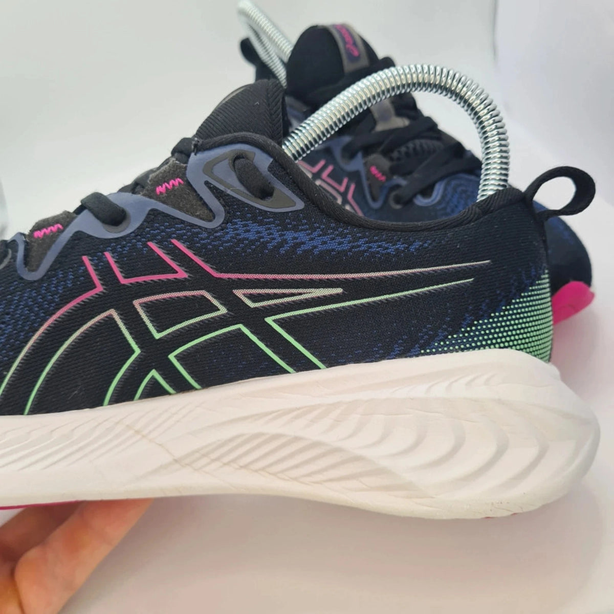 Asics Gel-Cumulus 25 Women’s Running Shoes UK 4 EU 37 US 6 Navy Pink Green — photo 14