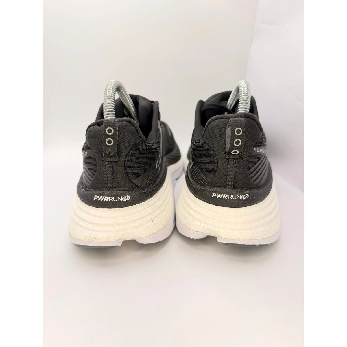 Saucony Hurricane 24 Mens 8UK Stability Running Shoes Black & White Gym Trainers — photo 7