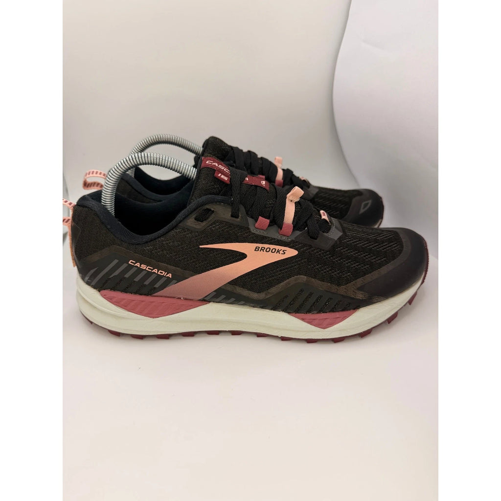 Brooks Cascadia 15 Men’s UK 9 Trail Running Shoes Black Pink — photo 11