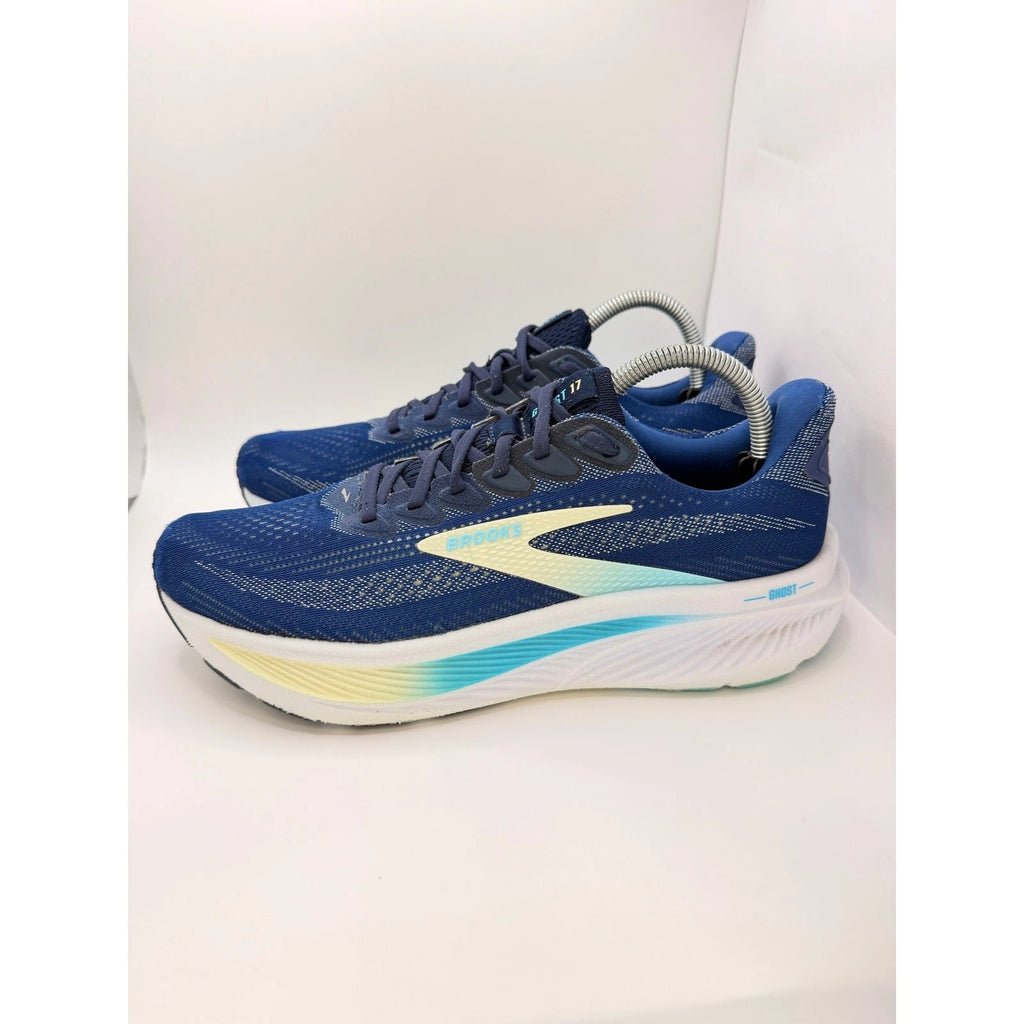 Brooks Ghost 17 Men's Running Shoes Navy Green Turquoise UK 8.5 — photo 9