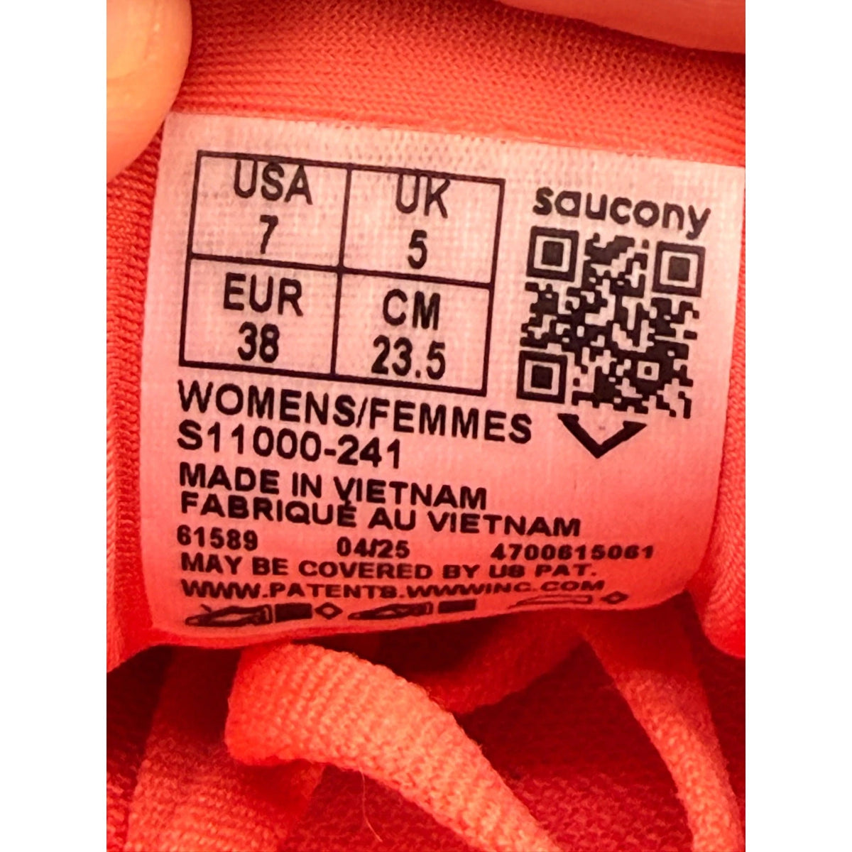 Saucony Ride 18 Womens UK 5 Coral Neutral Running Shoes Trainers — photo 14