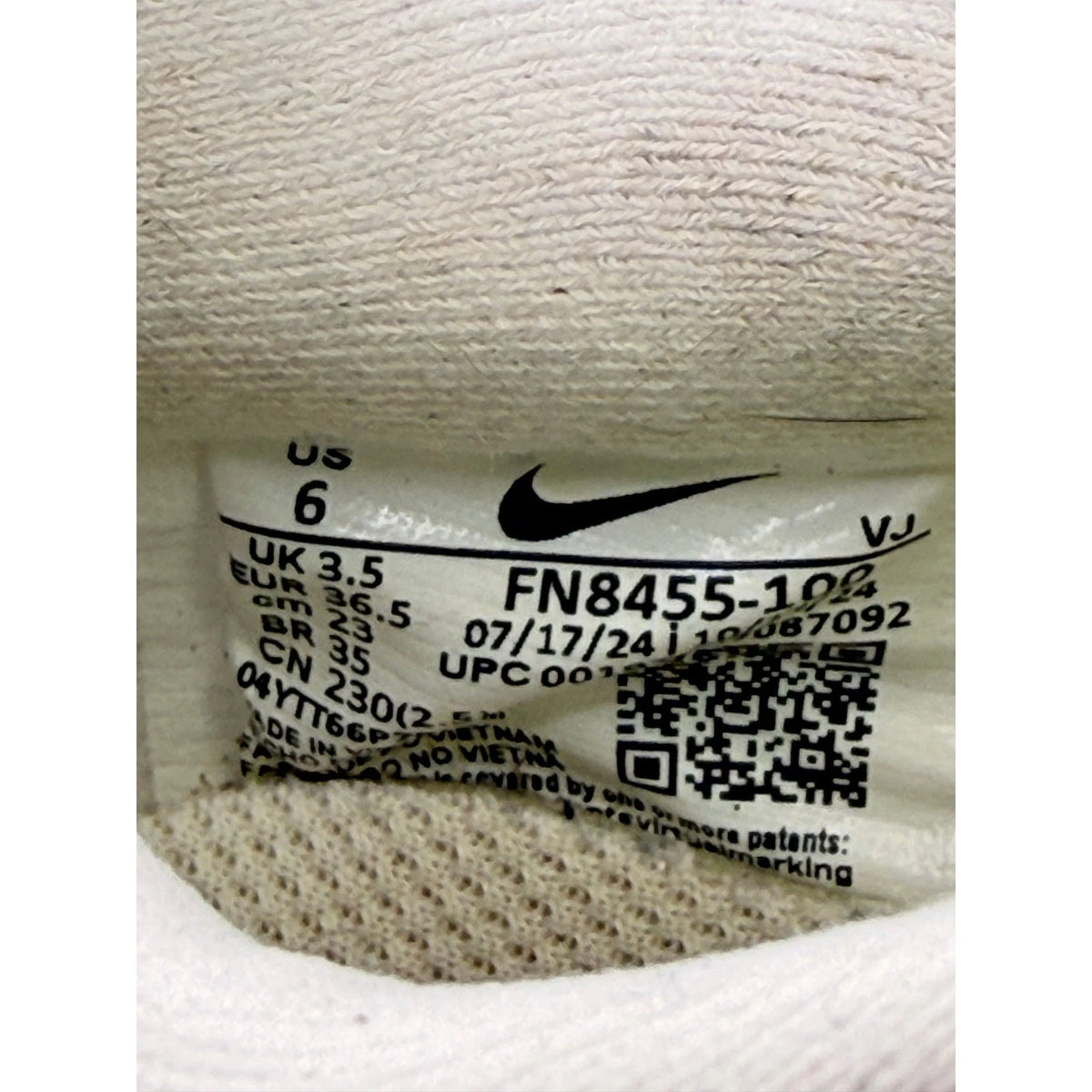 Nike Zoom Fly 6 Womens Running Shoes UK 3.5 Pale Ivory Trainers — photo 14
