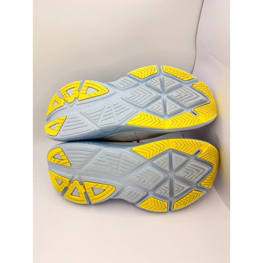 Saucony Guide 18 Womens Stability Running Shoes UK 6.5 White Blue Yellow — photo 15