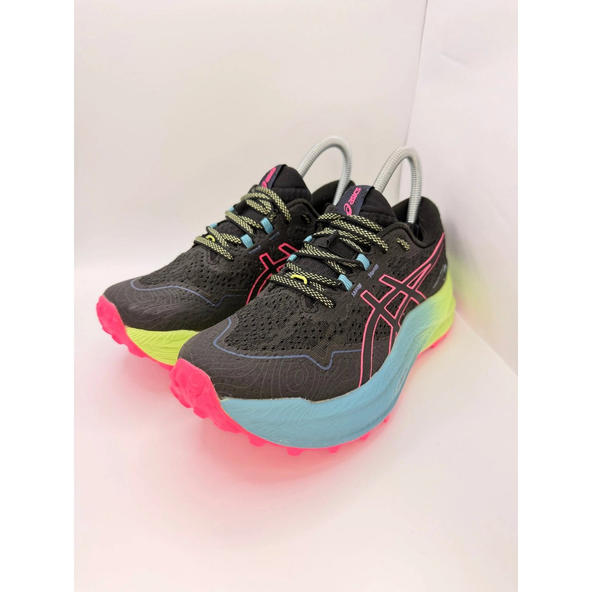 ASICS Trabuco Max 2 Womens UK 5 Black Pink Trail Running Shoes — photo 1