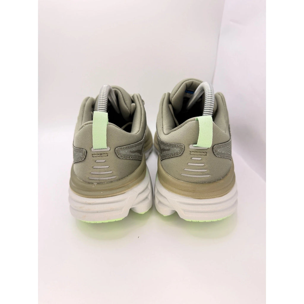 Hoka Bondi 8 Mens UK 8 Grey Lime Max Cushion Running Shoes — photo 8
