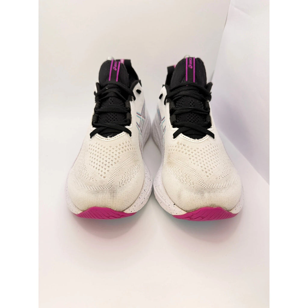 ASICS Gel Nimbus 26 Womens UK 7 Running Shoes White & Black Gym Trainers — photo 2