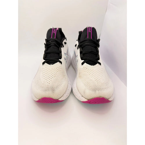 ASICS Gel Nimbus 26 Womens UK 7 Running Shoes White & Black Gym Trainers — photo 2