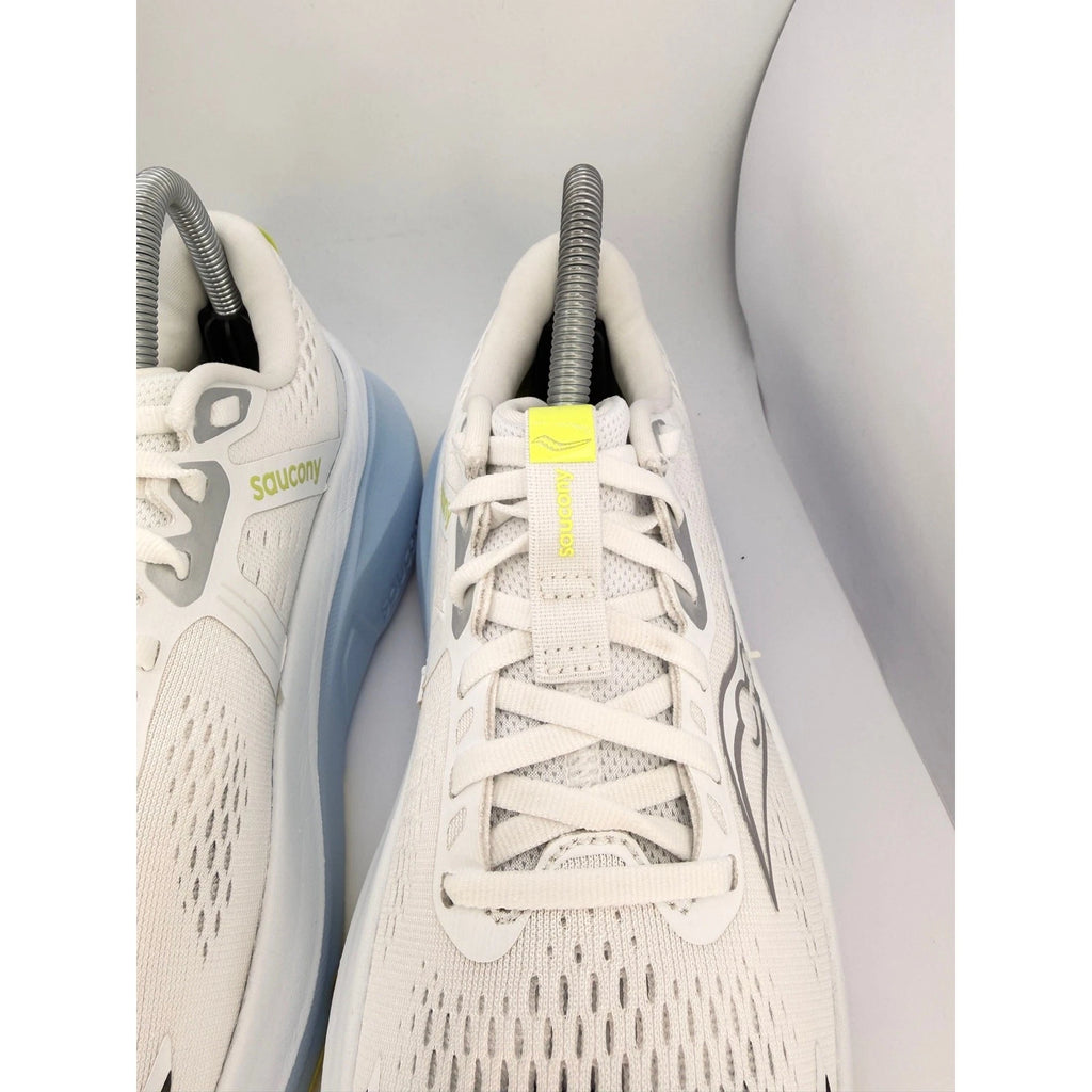 Saucony Guide 18 Womens Stability Running Shoes UK 6.5 White Blue Yellow — photo 4
