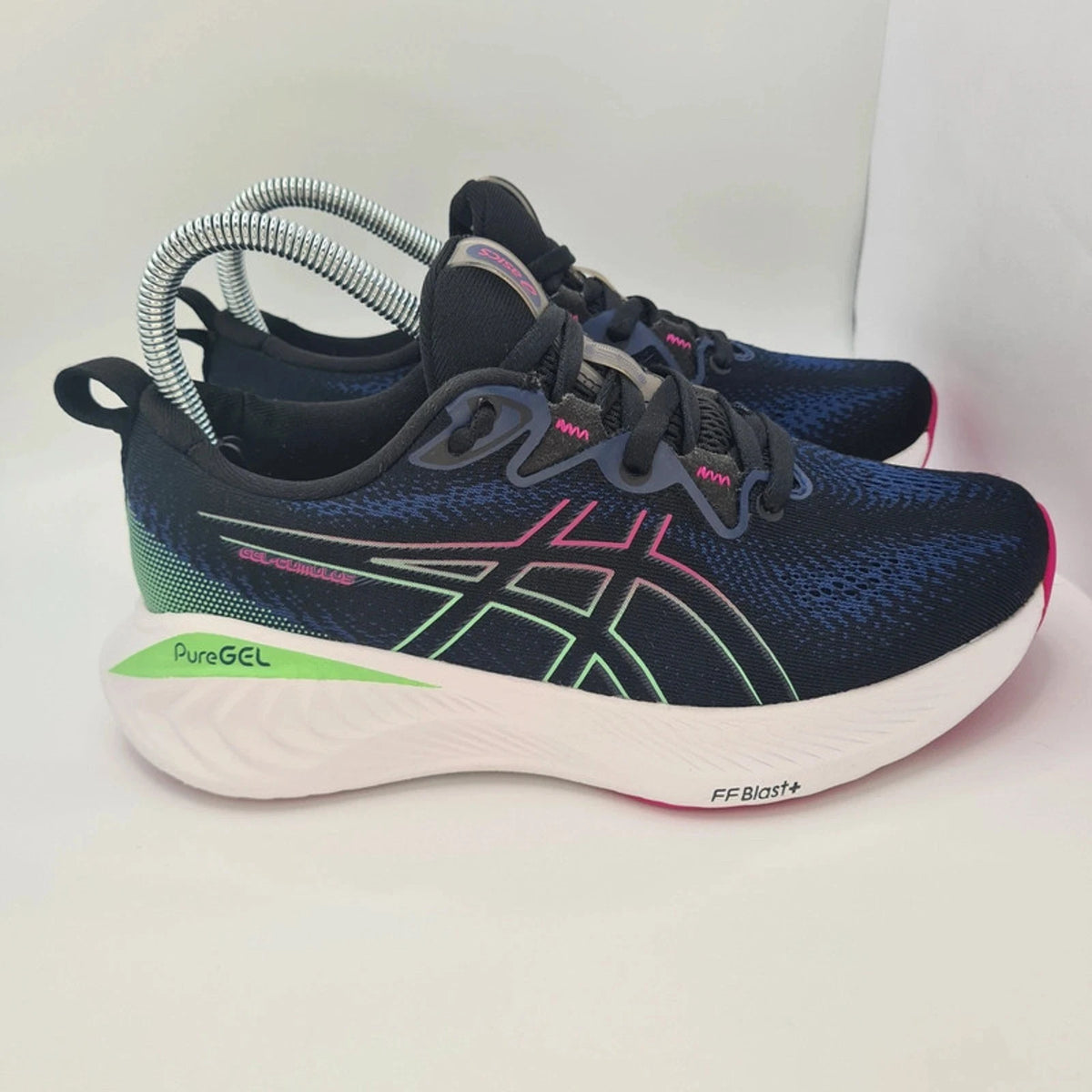 Asics Gel-Cumulus 25 Women’s Running Shoes UK 4 EU 37 US 6 Navy Pink Green — photo 5