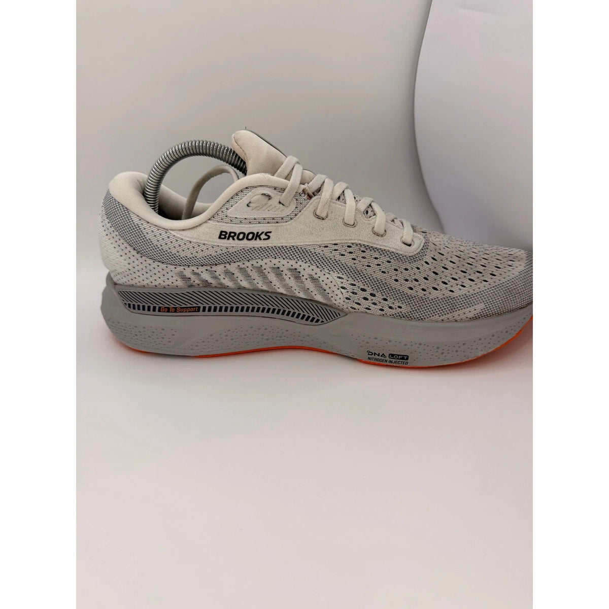 Brooks Adrenaline GTS 24 Mens UK 9 Stability Running Shoes Gym Trainers White — photo 14
