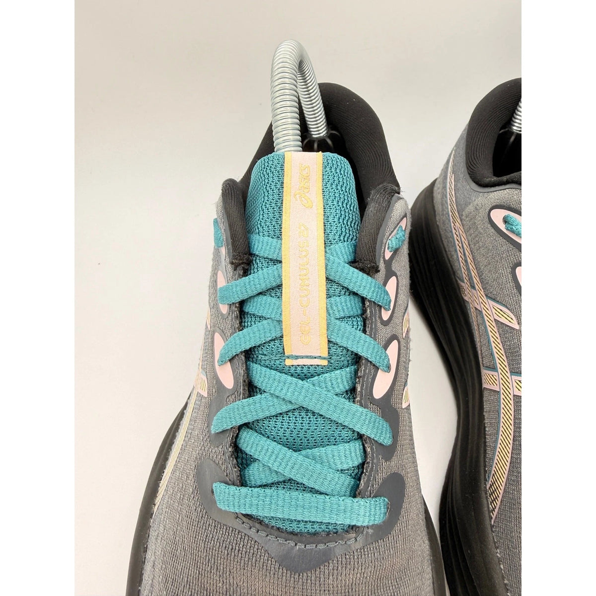 ASICS Gel-Cumulus 27 GTX Womens UK 6 Gore-Tex Running Shoes Grey Green — photo 4