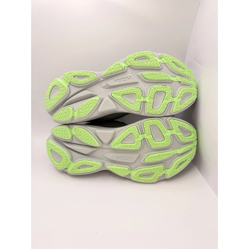 Hoka Bondi 8 Mens UK 8 Grey Lime Max Cushion Running Shoes — photo 15