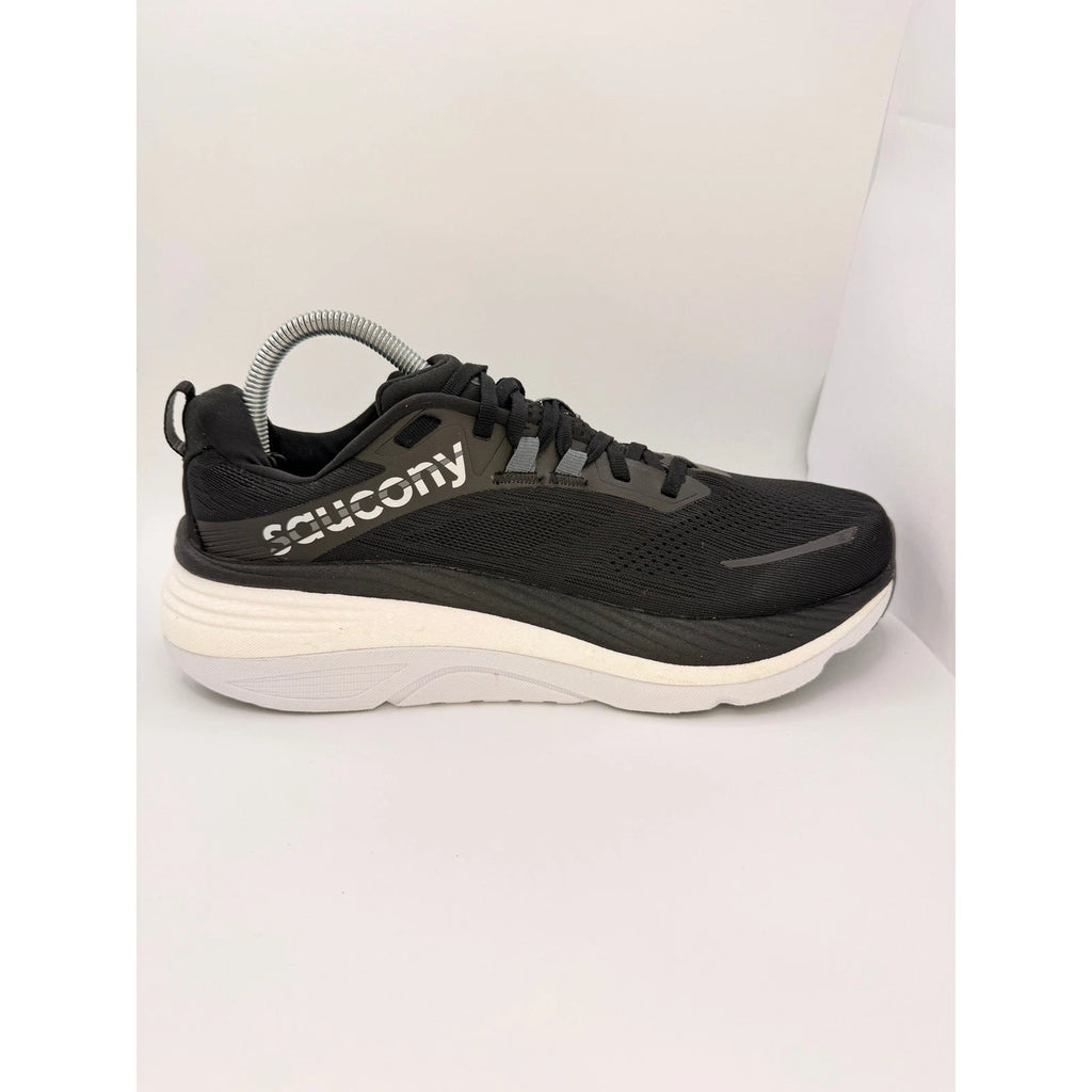 Saucony Hurricane 24 Mens 8UK Stability Running Shoes Black & White Gym Trainers — photo 15
