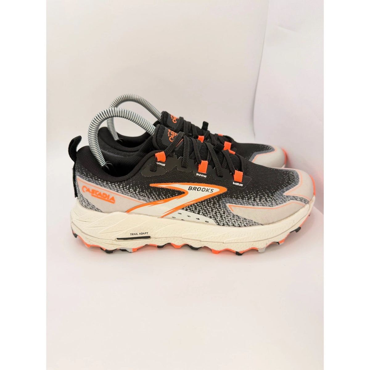 Brooks Cascadia 18 Womens Trail Running Shoes Black Blue Wash Flame UK 5.5 — photo 5