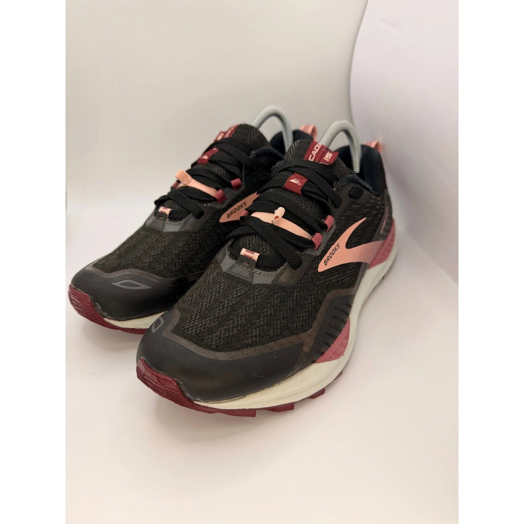 Brooks Cascadia 15 Men’s UK 9 Trail Running Shoes Black Pink — photo 1